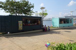 Thinking about opening a seaside shop? Consider a weatherproof shipping container!